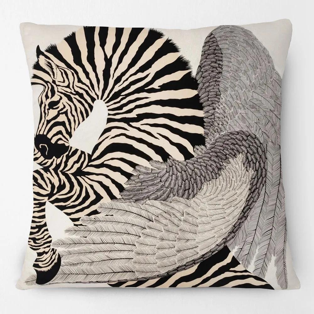 Fashion Multicolor Horse Head Cushion Covers Luxury Animals Sofa Decorative Pillows Case 45X45CM Decorative Pillows