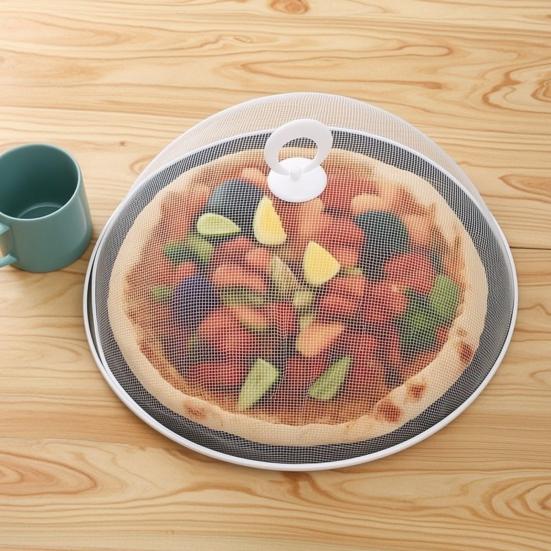Essentielle Dinge für das Essen im Freien im Sommer Netz-Abdeckung für Lebensmittel mit Griff, Langlebiger Edelstahl-Schutz, Leichte Metall-Zelte für Picknicks, Geschirr für Zelte