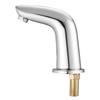 Touchless Bathroom Sink Faucet, Automatic Motion Sensor Restroom Toilet Faucet Cold Water with Hole Cover Plate, Battery Operated for 9.5 mm Pipe
