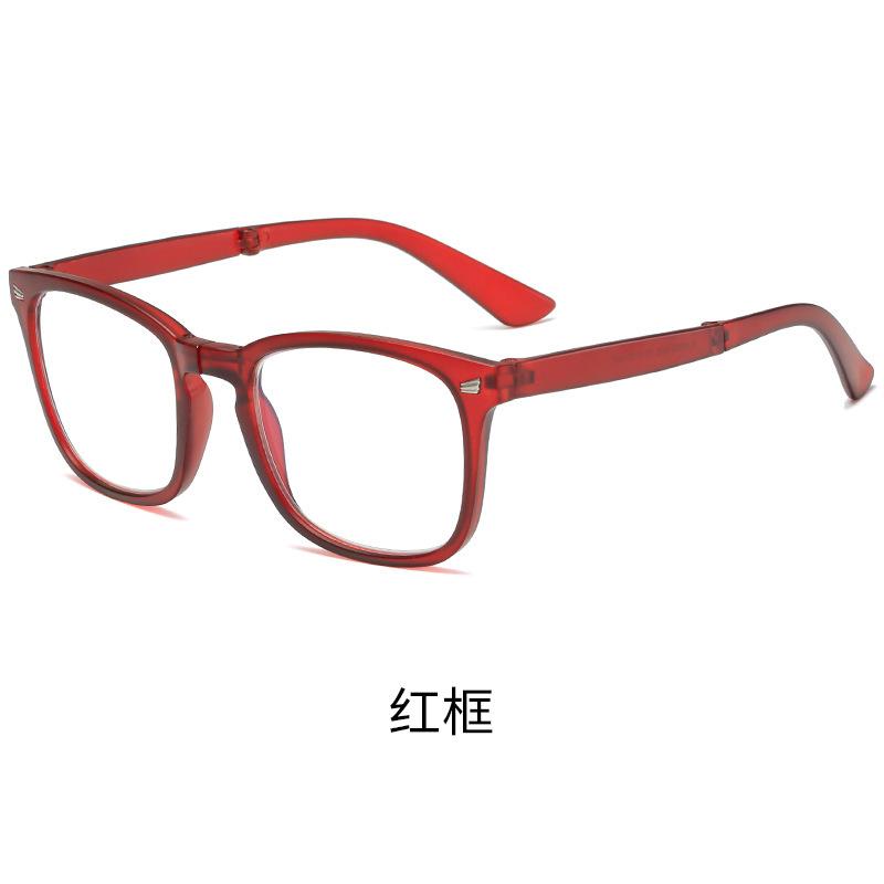 Anti-blue folding reading glasses, high-end KY women, elderly people, far-sighted reading glasses, retro frames, women