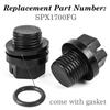 4 Pack Drain Plugs With O-Rings Pump Plug Pool Filters Replacement Pool Drain Pump Plug SPX1700FG For HaywardPumps