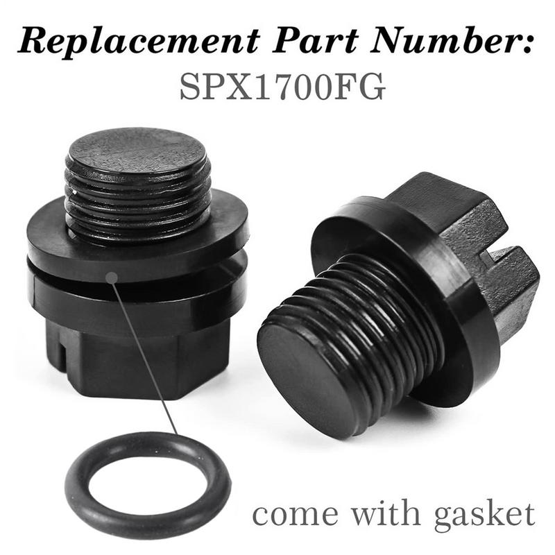 4 Pack Drain Plugs With O-Rings Pump Plug Pool Filters Replacement Pool Drain Pump Plug SPX1700FG For HaywardPumps