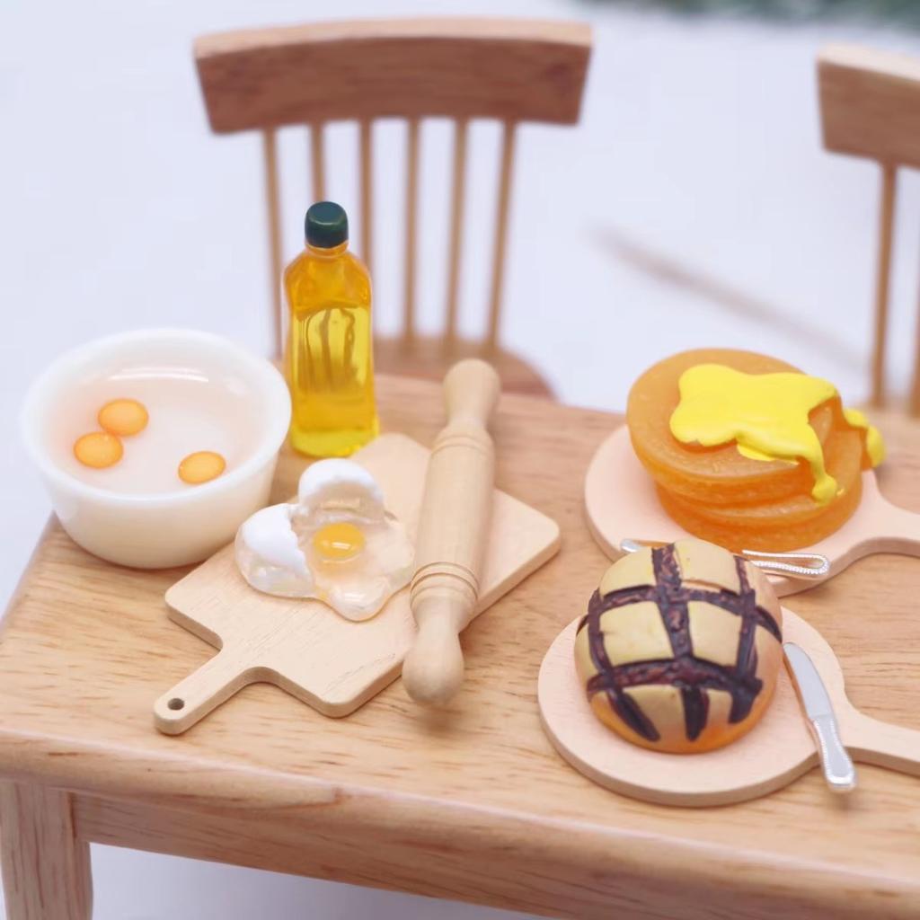 112 Miniature Dollhouse Baking Cooking Pretend Play Mini Utensils Baking Tool Set For Doll Kitchen Food Toy Accessories