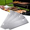 1 Set Grill Tools Grill Scraper Edge Sharper Blade Replacement Stainless Steel Outdoor Barbecue Cleaning Tools Heavy Duty BBQ Accessories