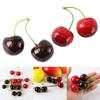 10 Pair False Cherry Decorations Artificial Cherries Props for Shopping Mall