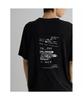 Patch Artwork Graphic Short Sleeve T-Shirt Black