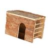 QX2E Hamster Shelter House for Small Animal Hideaways House Cabin Hideouts Habitat Cage Decors for Squirrels Chinchillas