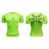 Compression Shirt for Men Gym Workout Running T-Shirt Tees Tops Athletic Quick Dry Baselayer Activewear Elastic Sweat Absorbing Tight Fit