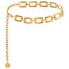 Sunflower Metal Waist Chain for Women - Adjustable European & American Style Waist Belt Ornament