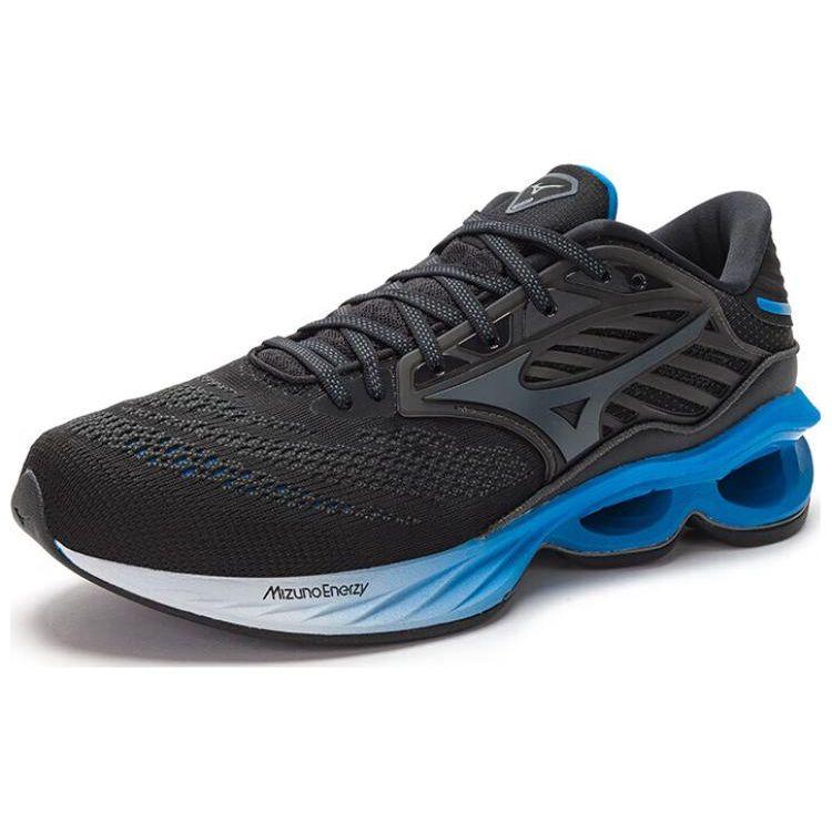 Mizuno Creation 23 Carbon Plate Shock Absorption Non-Slip Durable Breathable Low-Top Running Shoes Men Sneaker Black Blue J1GC220156
