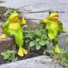 Miniature Frogs Figurines Plant Decoration for Pot,Frogs Garden Decors Frogs Statue Planter Huggers for Flower Ornament