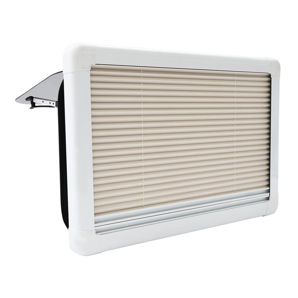 Okno wyjściowe do kampera 30x20 cali, otwierane na zewnątrz, zamiennik z moskitierą, czarne białe, do przyczepy kempingowej