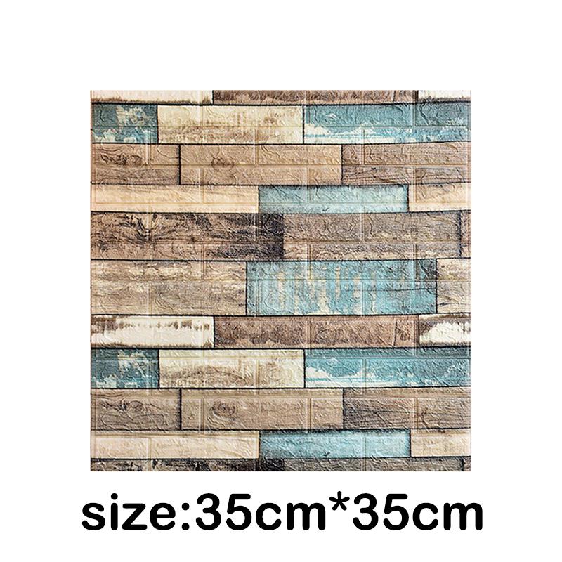 1Pcs 35x30cm Wallpaper Faux Brick Bedroom Home Decor Waterproof Self Adhesive DIY Wallpaper Living Room  Background Decoration