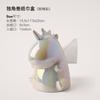 Creative INS Unicorn Ceramic Tissue Box Light Luxury Home Living Room Decoration Drawout Paper Box