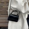 Fashion Women's New Flip Small Handbag Solid Color Shoulder Bag Minimalist Womens Crossbody Bag Soft PU Leather Small Square Bag