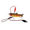 5.12inch Electric Fishing Lure USB Charging Bait 4Section Swimbait Crankbait  Pesca Tackle Vivid Fish