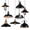 American Retro Wrought Iron Pendant Lamp for Restaurants and Bars