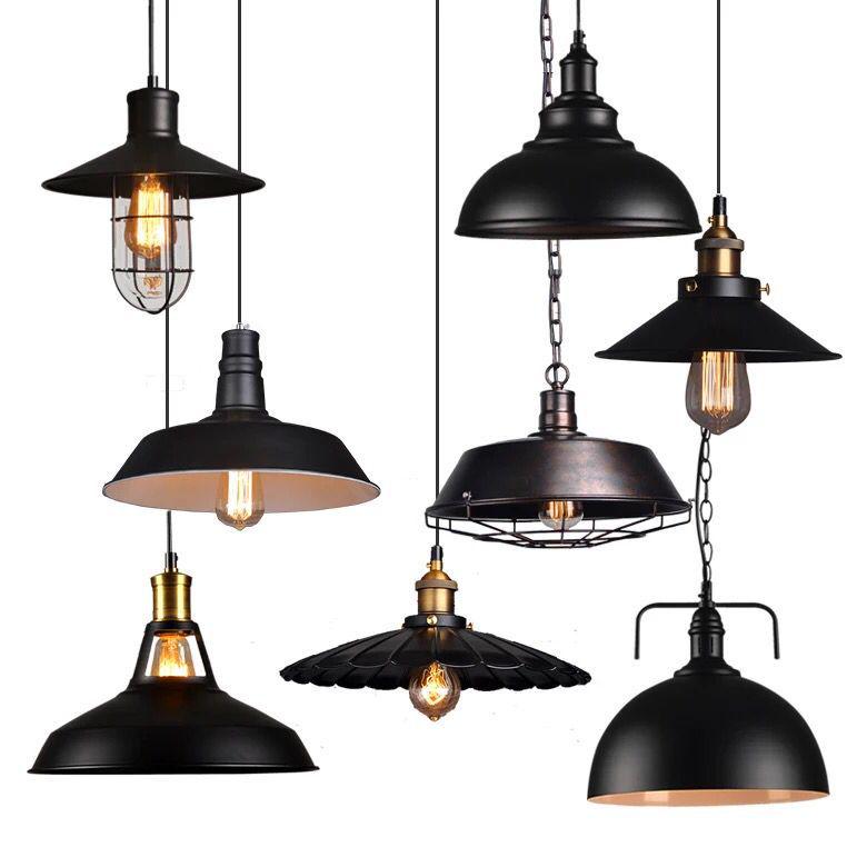 American Retro Wrought Iron Pendant Lamp for Restaurants and Bars