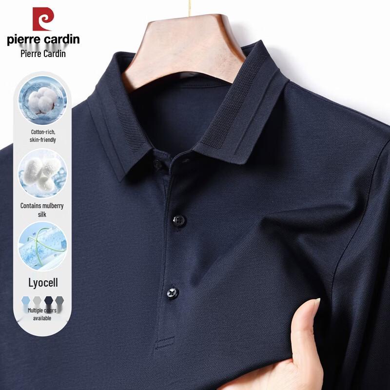 

Pierre Cardin Men s Anti-Pilling Long Sleeve Polo Shirt 2XL/185