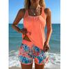 Costume da Bagno Intero Donna Stampa Esplosiva Gonna Spiaggia Mare Bikini di Alta Gamma Costume da Bagno Asciugatura Rapida