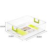 Clear Plastic Drawer-Style Refrigerator Organizer