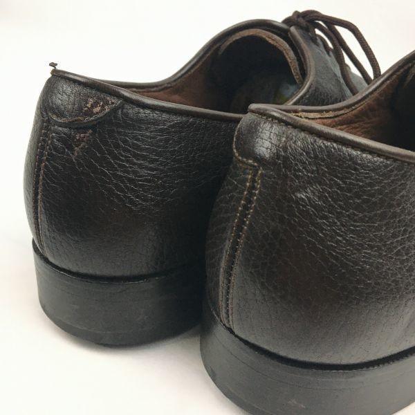 Vintage E.T. Wright Made in Italy U-Tip Business Shoes Dark Brown Size 12B / 28.5-29.5cm Men's(USED)