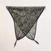 Retro rhombus triangular silk scarf strap fart curtain women's spring and summer fashion versatile stacked wear go out decorative jeans accessories