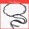 Bohemian Style Metal Decor Knot Design Women Casual Woven Belt For Daily