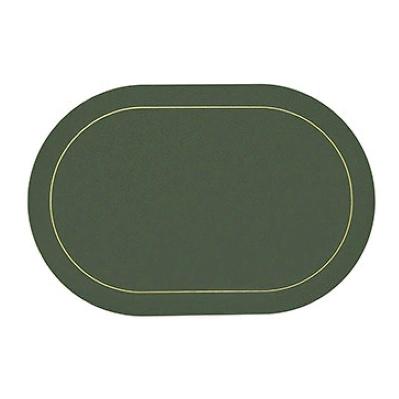 Leather Placemat Set Of 1Pcs,Washable Heat-Resistant Non-Slip Insulation Waterproof For Dining Table Mat