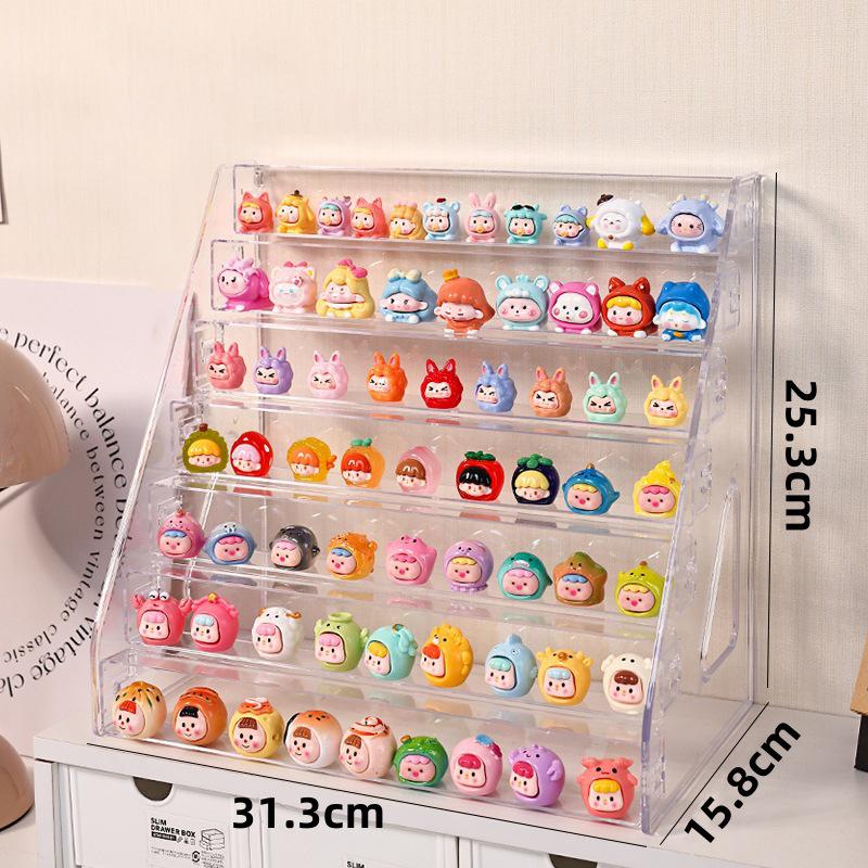 Small Ornament Display Box Fruit And Vegetable Naughty Bag Mini Blind Box Rack Storage Transparent Display Rack