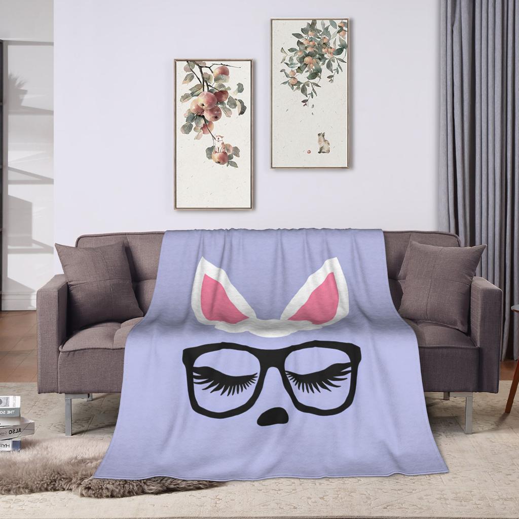 Eyelash Cartoon Eyelashes Blankets Fleece Spring/Autumn Portable Super Warm Throw Blanket for Bedding Outdoor Bedspreads