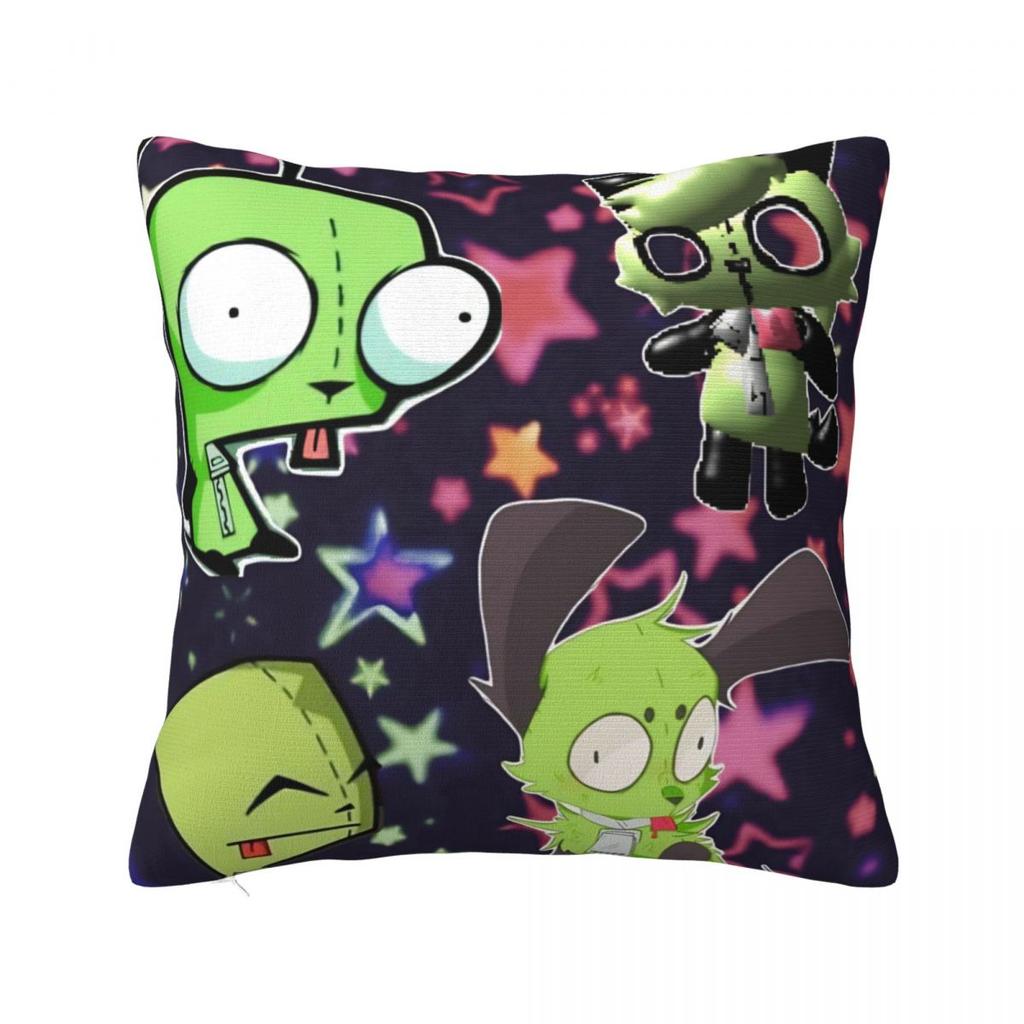 Invader Zim Gir Dib Robot Povlak na polštář Americký animovaný povlak na polštář na pohovku ložnici domácí dekorace Povlak na polštář Povlaky na polštáře Dárek