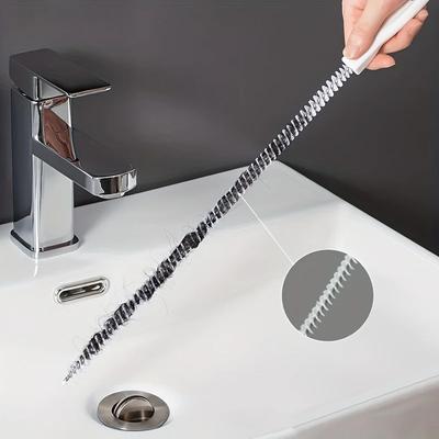 Cepillo para dragar tuberías, para baño, para cabello, alcantarillado, fregadero, limpiador de desagües, limpiador flexible, eliminador de obstrucciones, herramientas de limpieza