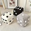 1pcs Unique Dice-Shaped Decorative Pillow Creative Home Decor Sofa Cushion Plush Throw Pillow for Living Room Couch Decoration