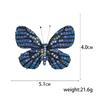 Rhinestone Butterfly Brooches for Women Unisex Enamel Insect Pins Banquet Party Backpack Gifts Jewelry Accessories