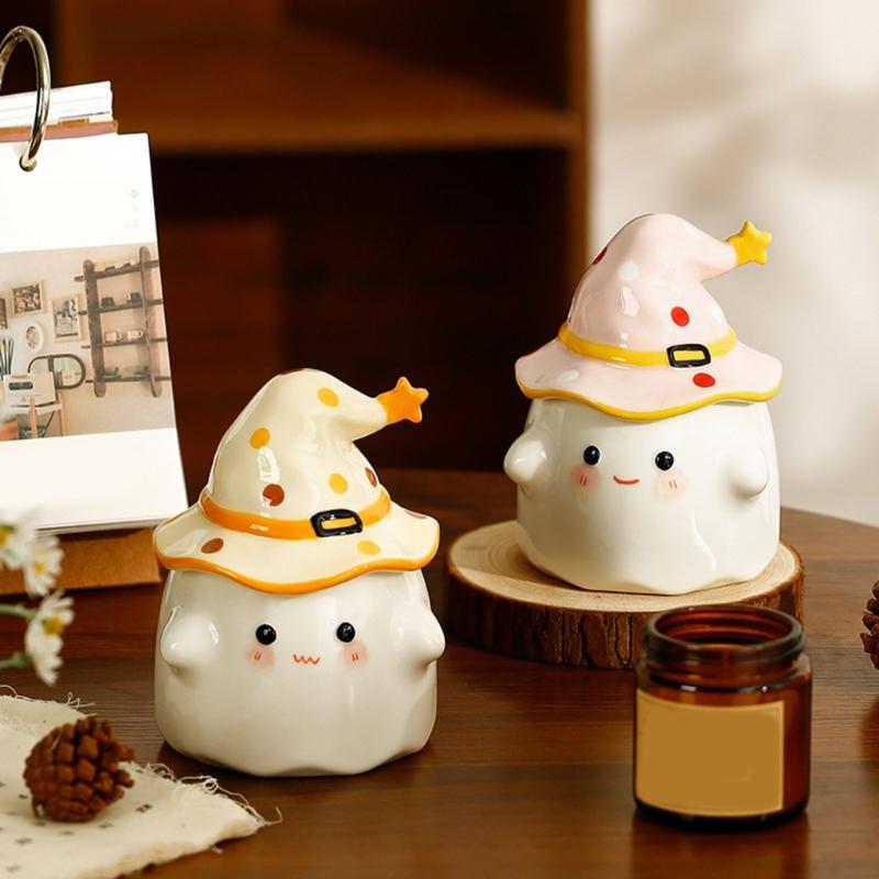 Lovely Ceramic Coffee Mug 350ml Cartoon Halloween Teas Cups Unique Porcelains Lattes Cups Christmas Birthday Gift