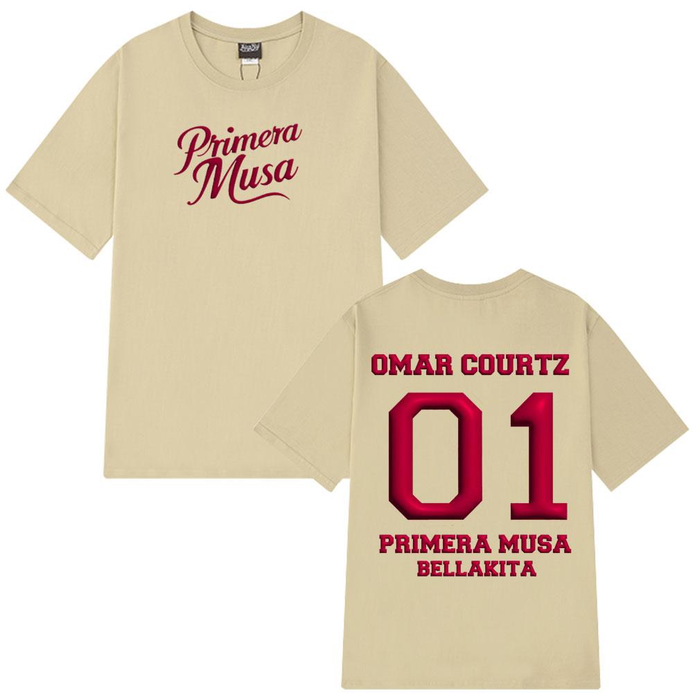 Rapper Omar Courtz Print Fashion Vintage Graphics Tshirt Men Women T-shirts Streetwear Loose Casual High Quality Cotton T-shirts