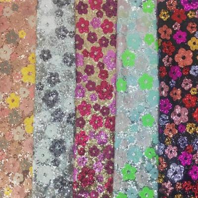 90cm/Stück 1,2m breit Pflaumenblüte Pailletten Stickerei Perlenstoff Damen Hochzeit Bühnenbekleidung Schuhmaterial Tasche Modestoff