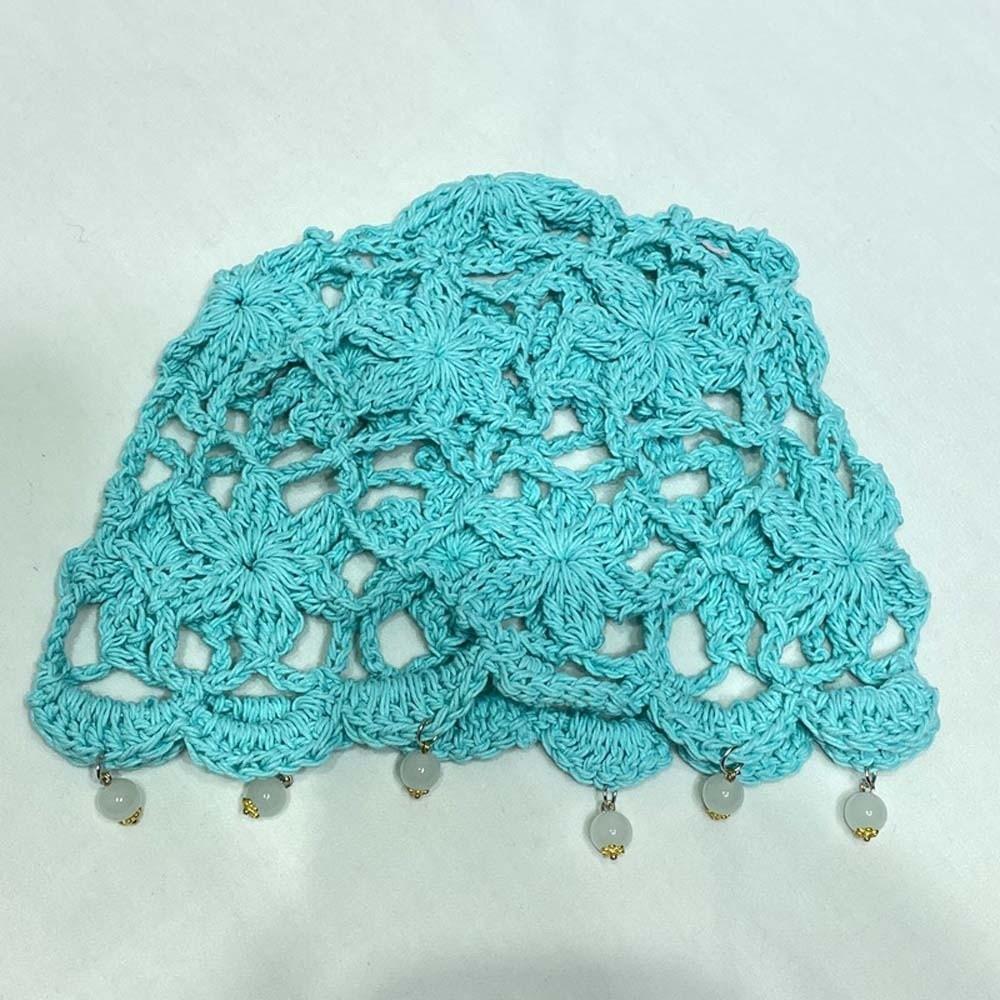 Böhmischer Stil Häkelblume Strickmütze Dünn Koreanischer Stil Ausgestanzte Beanie-Mütze Ethnischer Stil Handgefertigt Gewebte Mütze Outdoor