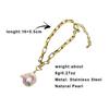 Muses Jewels Big Discount Natural Pearl Jewelry Beads Pendant Bracelet Gold-plated Stainless Steel String Niche Design Perlen