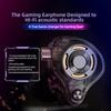 Premium Gaming Earphones Enhances Low Frequency Performances Wire Headphones Tuning Replaceable Cable Secures Fit