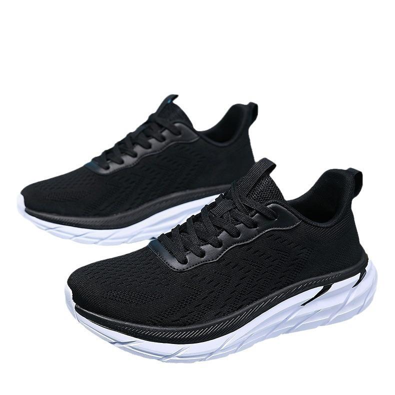 New Sports Shoes for Men's Breathable Flying Mesh Fashionable Casual Shoes for Men's Lightweight Student Running Sports Shoes
