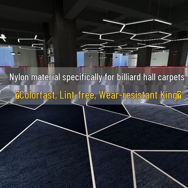 Billiard & Table Tennis Room Carpet - Full Coverage, Wear-Resistant, Flame Retardant, Soundproof