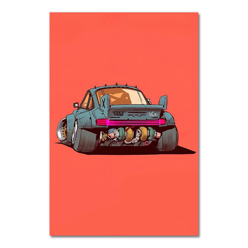 Cool Car Image Canvas Painting Wall Art Cartel De Coche Nordic Posters and Prints Poster Car Decorativas No Frame