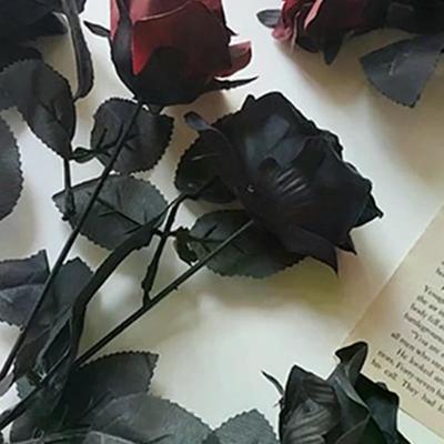 Gothic Black Rose Artificial Flowers Simulation Flowers Valentine Roses Flowers