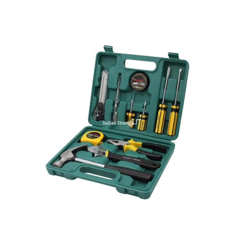 German Multifunctional Household Tool Box Set: Complete Repair Kit with Screwdriver for Small Family Use