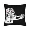Orange Frutiger Aero Person Pillowcase Polyester Cushion Cover Decorative  Pillow Case Cover Home Square cm