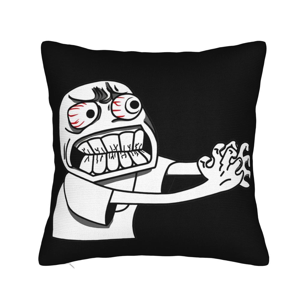 Orange Frutiger Aero Person Pillowcase Polyester Cushion Cover Decorative Pillow Case Cover Home Square cm