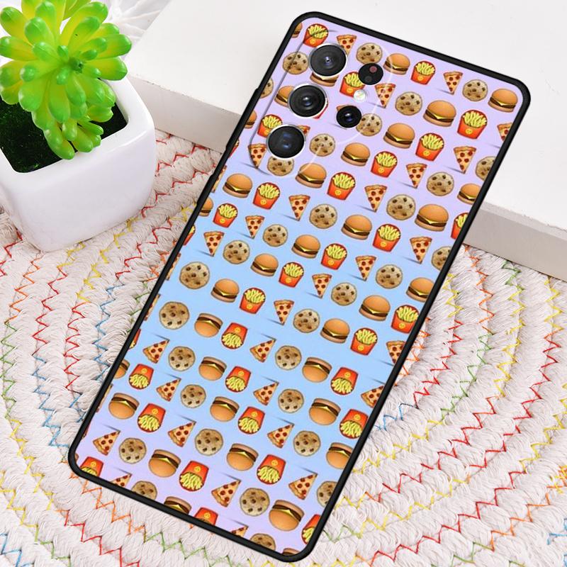

PIZZA HOTDOG Donuts Cake Phone Case For Samsung Galaxy note 10 pro S26 S25 S24 S23 S22 Ultra Plus S21 FE S20 Shockproof Cover Galaxy S20 5G