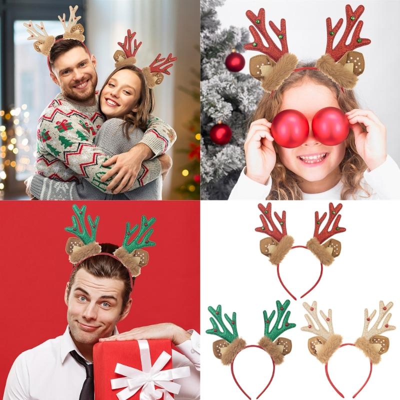 Practical Lovely Christmas Headwears for Any Ages Portable Accessory for Parties Supplies and Special Evening Event